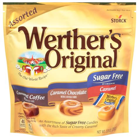 Werther's Original Hard Sugar Free Assorted Caramel Candy - Shop Candy ...