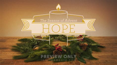 Advent Service - Hope - Title Graphics | Igniter Media