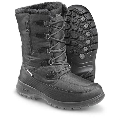 Kamik Women's Brooklyn Waterproof Winter Boots, Black - 640818, Winter & Snow Boots at Sportsman ...