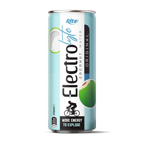 Coconut Water: Electrolyte Coconut Water Original Flavor 250ml Can