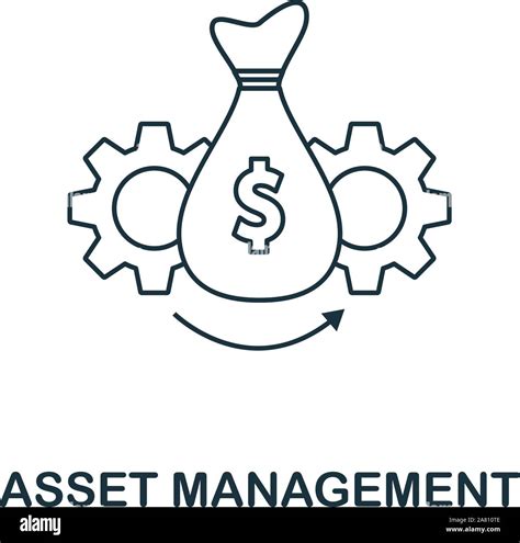 Asset Management icon outline style. Thin line creative Asset ...