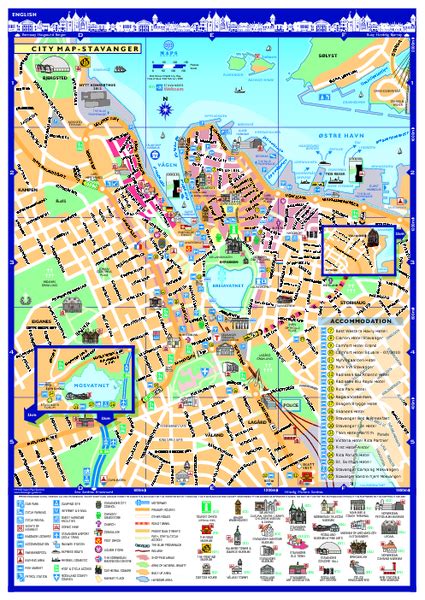 Stavanger City Map - Stavager Norway • mappery