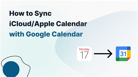 How to sync iCloud/Apple Calendar with Google Calendar