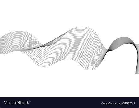 Abstract black wave design element Royalty Free Vector Image