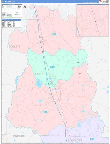 Maps of Cook County Georgia - marketmaps.com