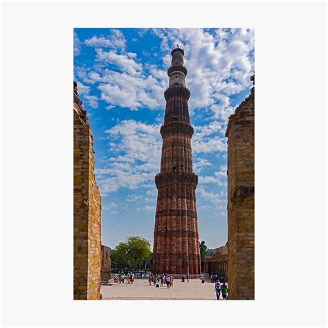 Qutub Minar Architecture Drawing