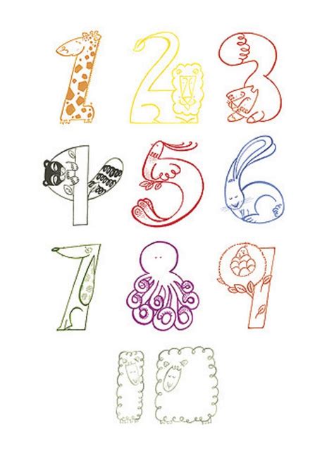 Easy Drawing Of Animals With Numbers – Warehouse of Ideas