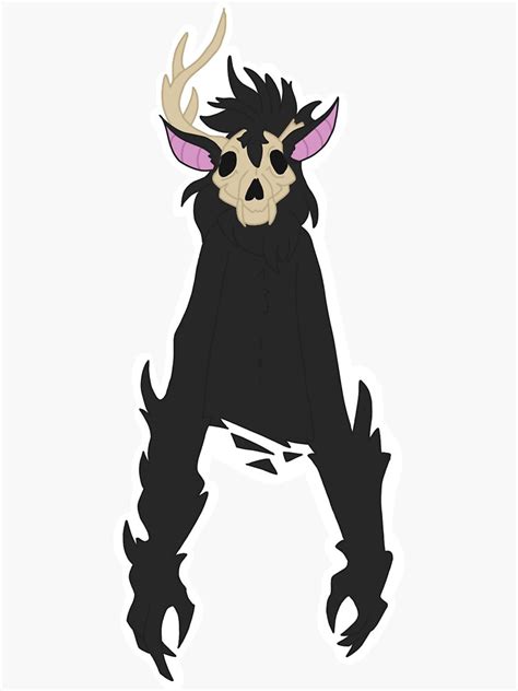 "Wendigo Design" Sticker by MilezD | Redbubble