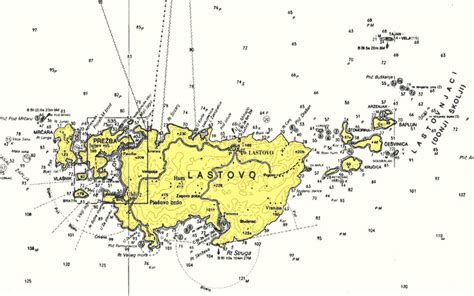 Maps of Lastovo