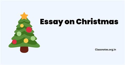 Essay on Christmas - English, Essay