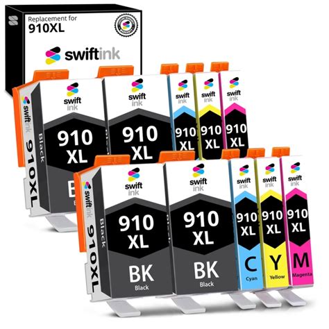 Compatible HP 910XL 10-Pack Combo Ink Cartridges | Swift Ink