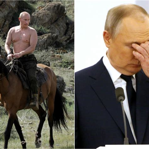 Vladimir Putin Riding A Horse