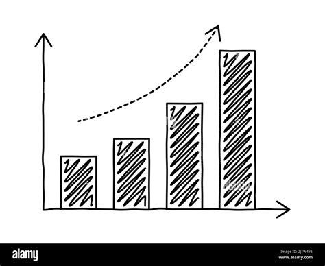 Doodle drawing growth bar chart Stock Vector Image & Art - Alamy