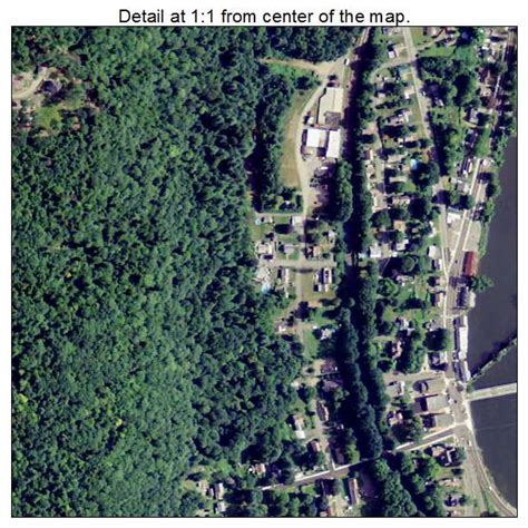 Aerial Photography Map of Shelburne Falls, MA Massachusetts