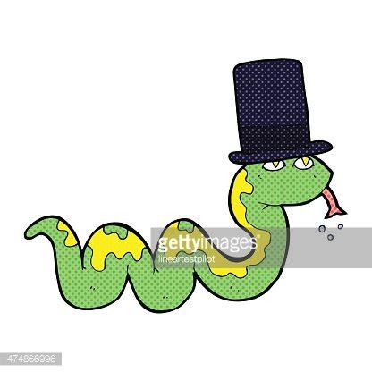 Cartoon Snake In Top Hat Stock Vector | Royalty-Free | FreeImages