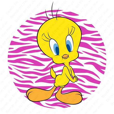 Tweety Clipart Tweety Bird Png Pink Background Transparent - Etsy