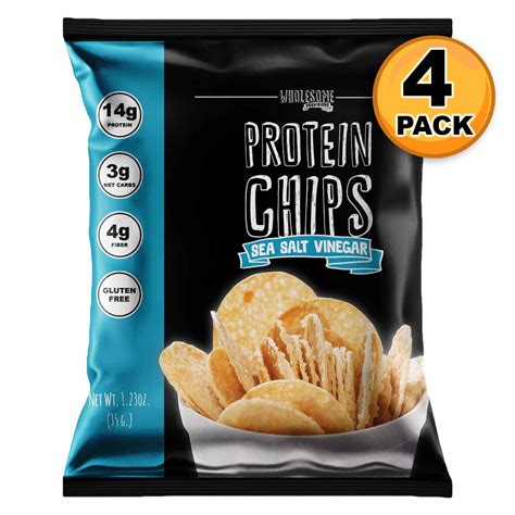 Protein Chips, 14g Protein, 3g-4g Net Carbs, Gluten Free, Keto Snacks, Low Carb Snacks, Protein ...