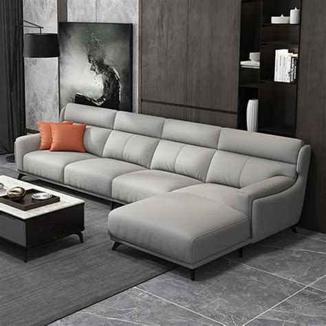 Large Italian Faux Leather Sofa Bed On Chrome Legs | Baci Living Room