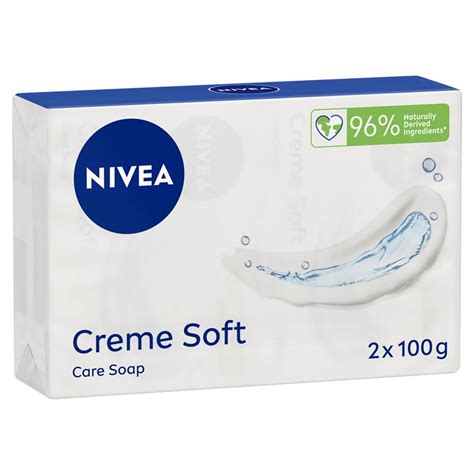 Buy NIVEA Crème Soft Soap Bar Moisturising 100g Twin Pack Online at Chemist Warehouse®