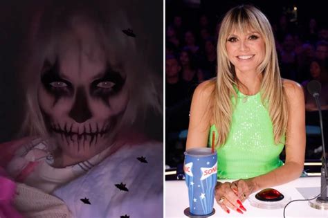 Heidi Klum looks unrecognizable with terrifying Halloween makeover in ...