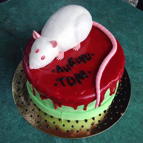 25 Rat Cake Design (Cake Idea) - January 2020 | Cake, Rat cake, Cool cake designs