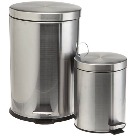 Stainless Steel Trash Cans polished