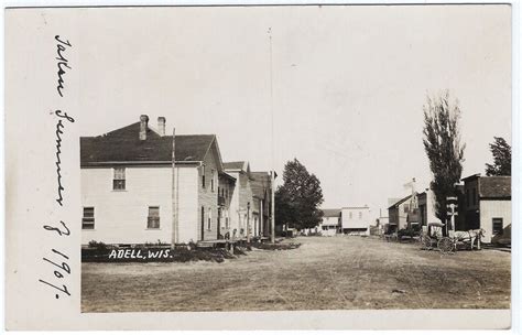 RPPC WI ADELL Wisconsin ca1907 MAIN STREET Street View CHAS HAMM BEER ...