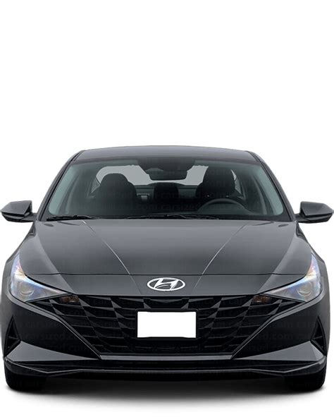 Hyundai Elantra 2020-present Dimensions Front View