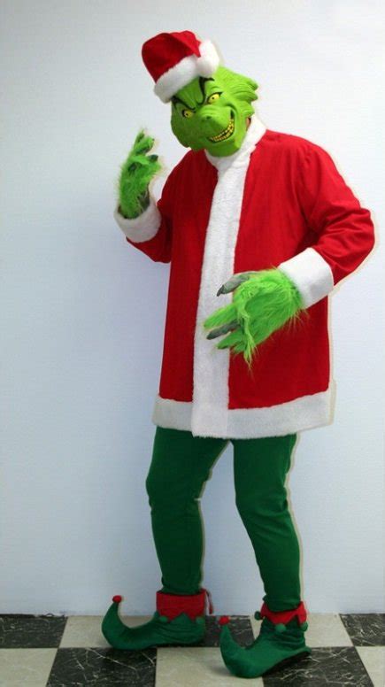 Grinch costume Jim Carrey Christmas Cosplay Costume Plus size