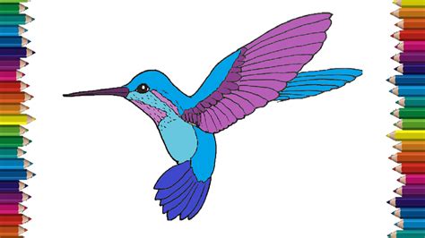 Hummingbird Drawing Easy at PaintingValley.com | Explore collection of ...