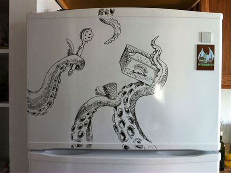 12 Super-Creative Dry-Erase Marker Drawings | Refrigerator art, Dry ...