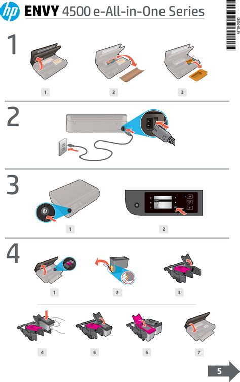 Hp Envy 4500 E All In One Printer Setup Poster