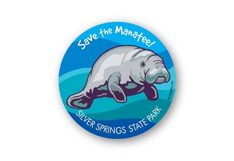 Wholesale Manatee Sticker | Mountain Graphics