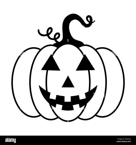 Jack O Lantern Clipart Black And White Stock Photos & Images - Alamy ...