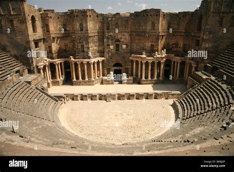 Roman amphitheatre Bosra Syria Stock Photo - Alamy