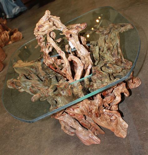 Tree trunk coffee table with glass top $1850. | Tree trunk coffee table, Glass top coffee table ...