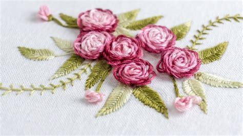 Hand Embroidery: Stitch Your Flower Patterns with HandiWorks - YouTube