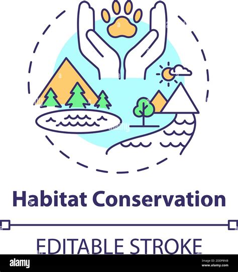 Habitat conservation concept icon Stock Vector Image & Art - Alamy