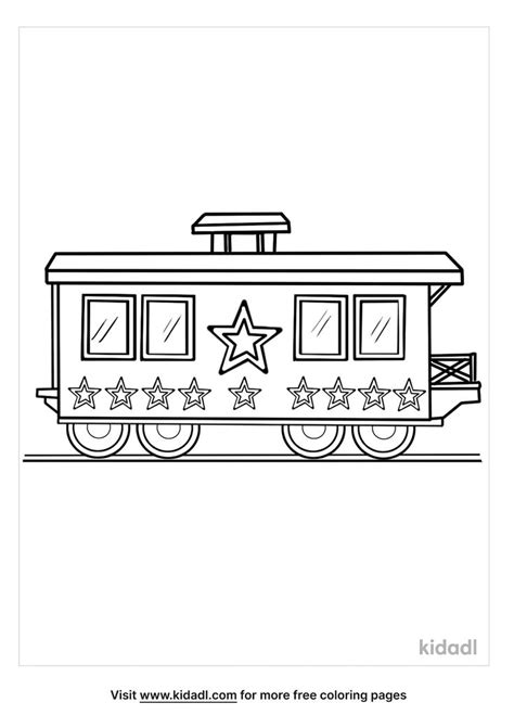 Caboose | Train coloring pages, Coloring pages, Caboose