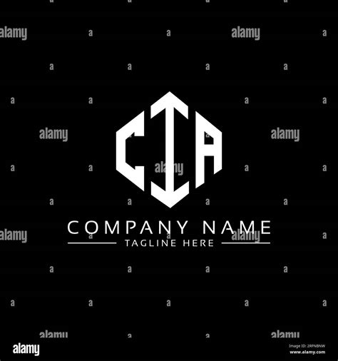 CIA letter logo design with polygon shape. CIA polygon and cube shape ...