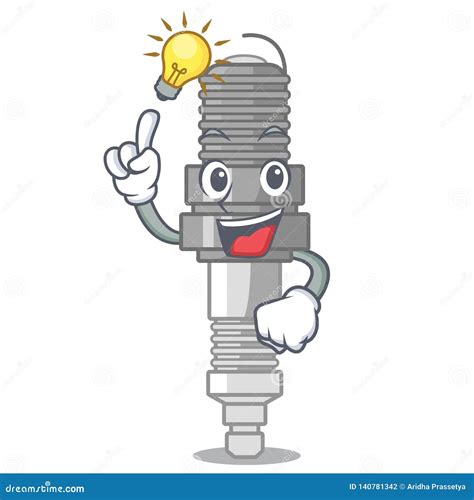 Have an Idea Miniature Spark Plug in Cartoon Shape Stock Vector - Illustration of metal, plug ...