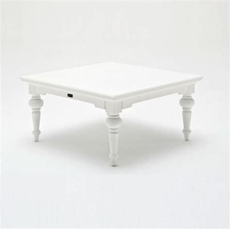 Country White Square Coffee Table