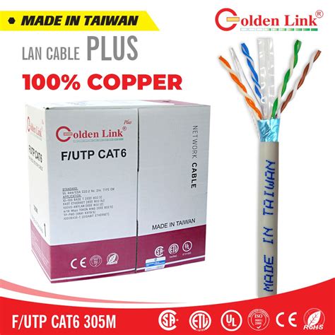 Dây cáp mạng CAT6 Golden Link made in Taiwan