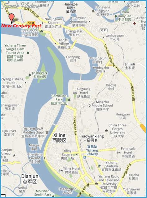 Yichang Map - TravelsFinders.Com