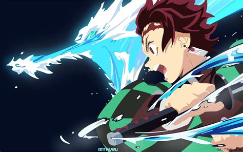 Tanjirou Kamado Hinokami Kagura Water Breathing HD wallpaper download