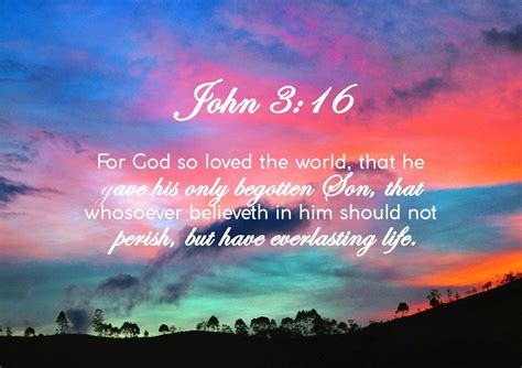 John 3:16 KJV #19 Bible Verse Canvas Wall Art – Christian Walls