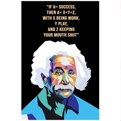 Albert Einstein Motivational Quote Poster at Rs 299/piece | मोटिवेशनल ...