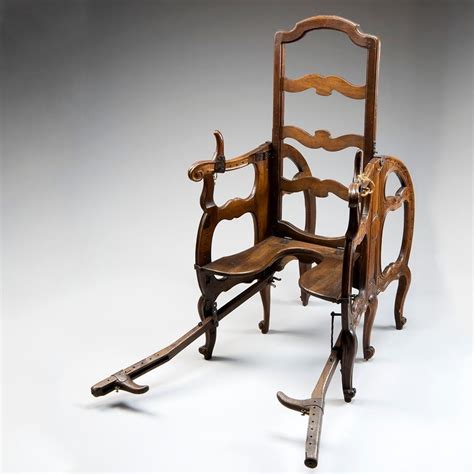 This is a parturition' or birthing chair which dates from the 17th ...