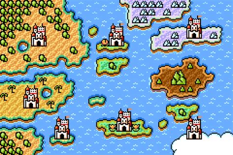 Supper Mario Broth - World map from Super Mario Advance 4: Super Mario...