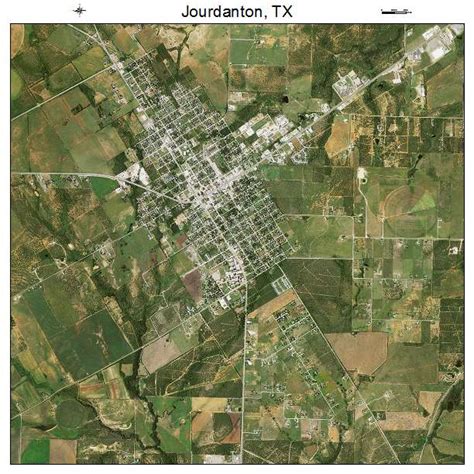 Aerial Photography Map of Jourdanton, TX Texas